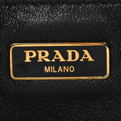 Prada Tessuto Nylon Gaufre Shoulder Bag Black 5 of 8