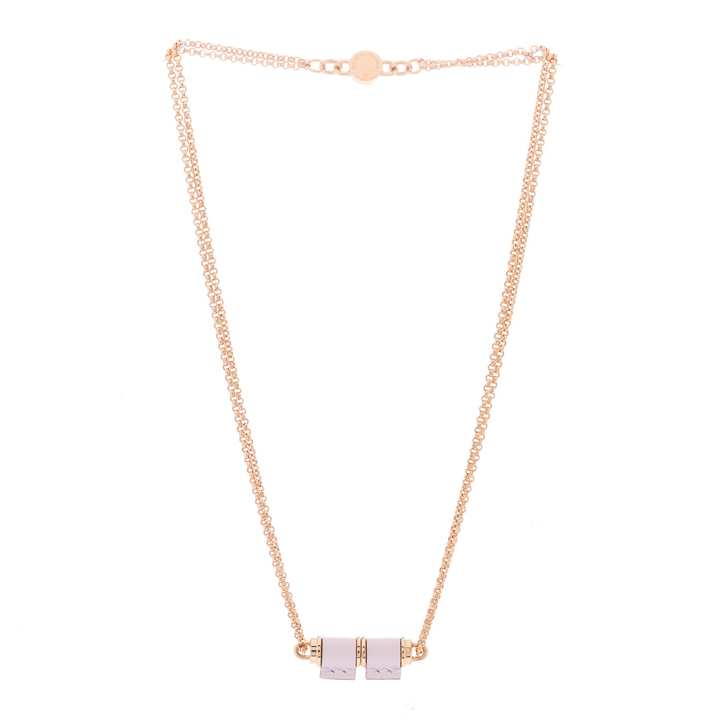 Swift Charniere Pendant Necklace Mauve Pale