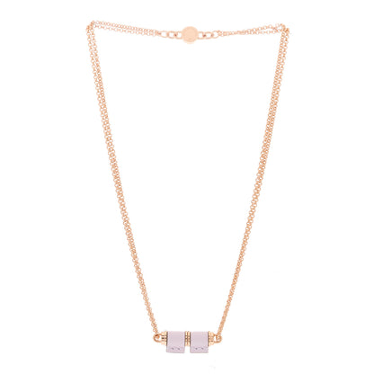 Hermes Swift Charniere Pendant Necklace Mauve Pale 2 of 4