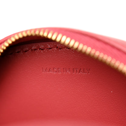 Celine Smooth Calfskin Small Triomphe Oval Crossbody Purse Lipstick 7 of 10