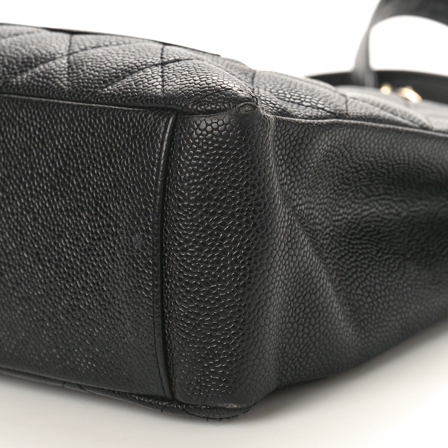 Chanel Caviar Quilted Petit Shopping Tote PST Black 10 of 13