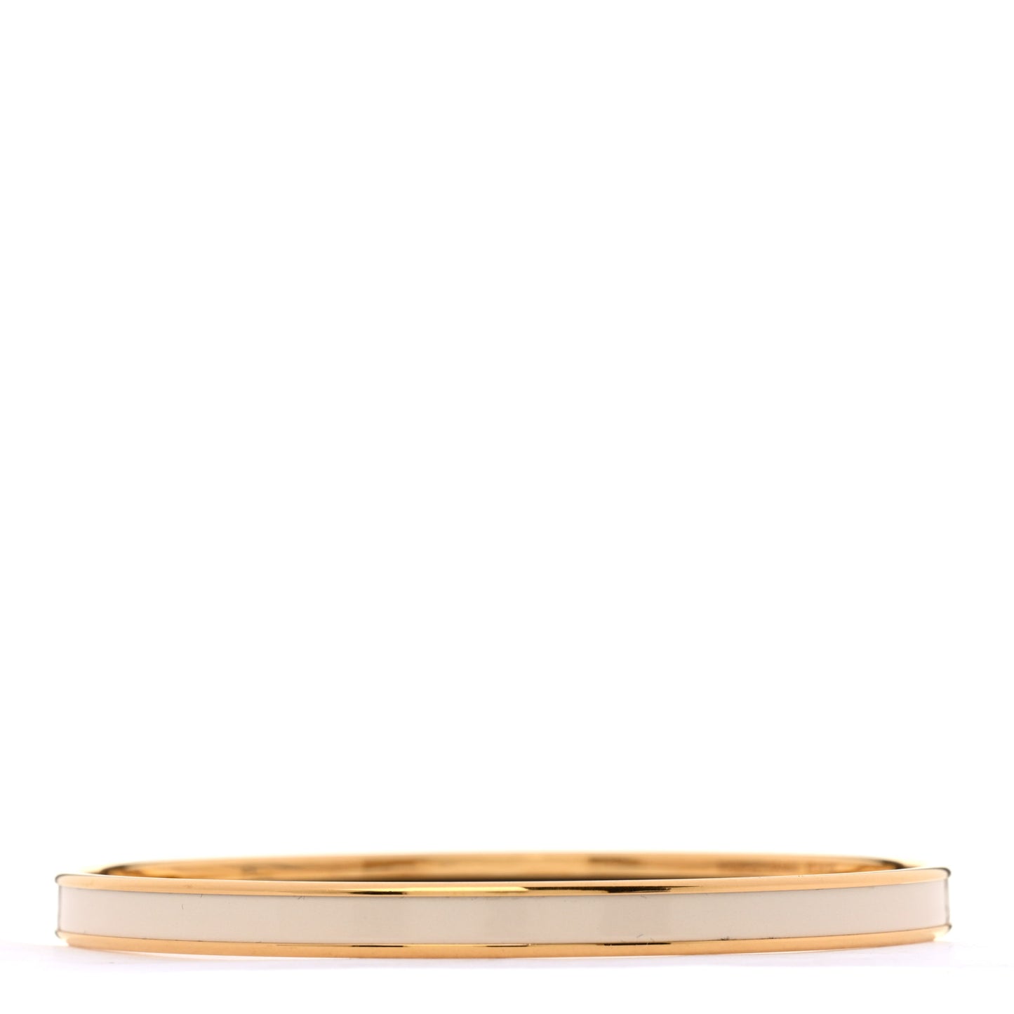 Enamel Printed Extra Narrow Uni Bracelet 70 Creme