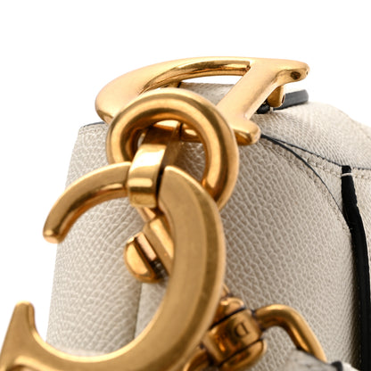 Christian Dior Grained Calfskin Saddle Bag With Strap Latte 25 of 29