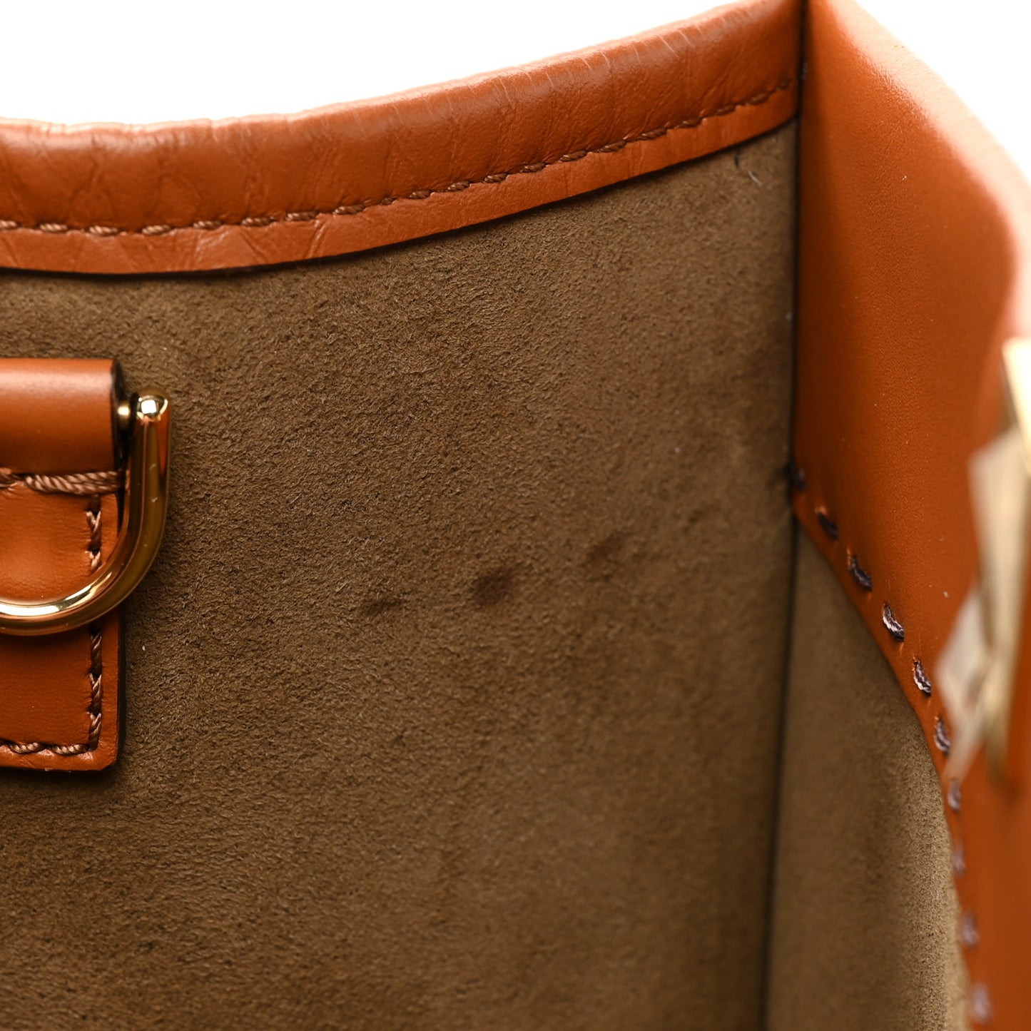 Vitello King Plexiglass Medium Fendi Sunshine Shopper Tote Cuoio