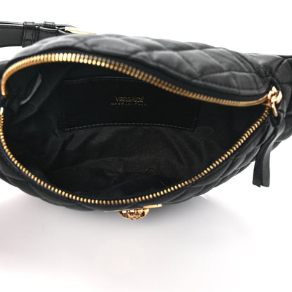Versace Nappa Quilted Medusa Belt Bag Black 5 of 8