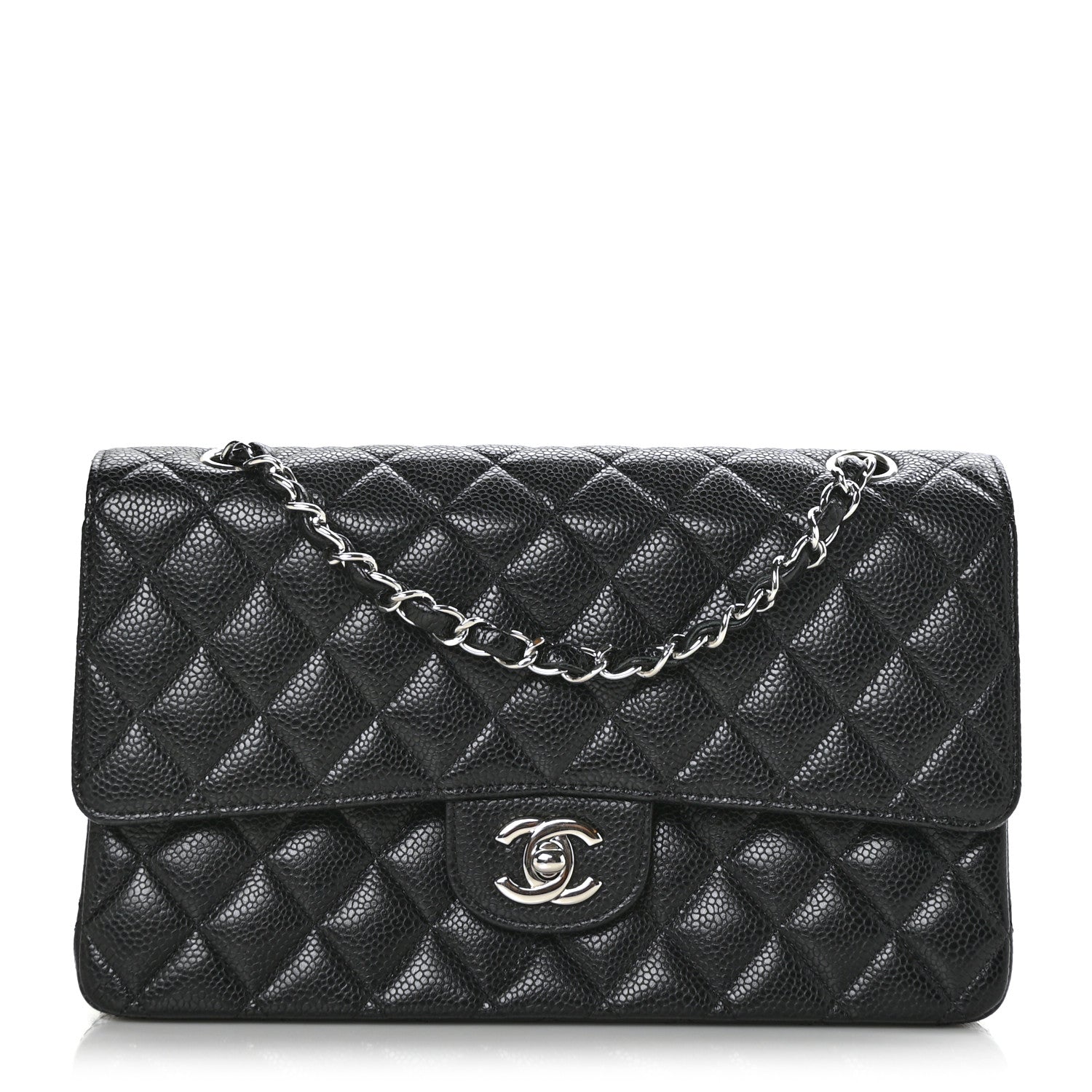 Chanel Caviar Quilted Medium Double Flap Black 1 of 13