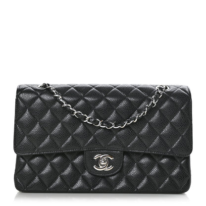 Chanel Caviar Quilted Medium Double Flap Black 1 of 13