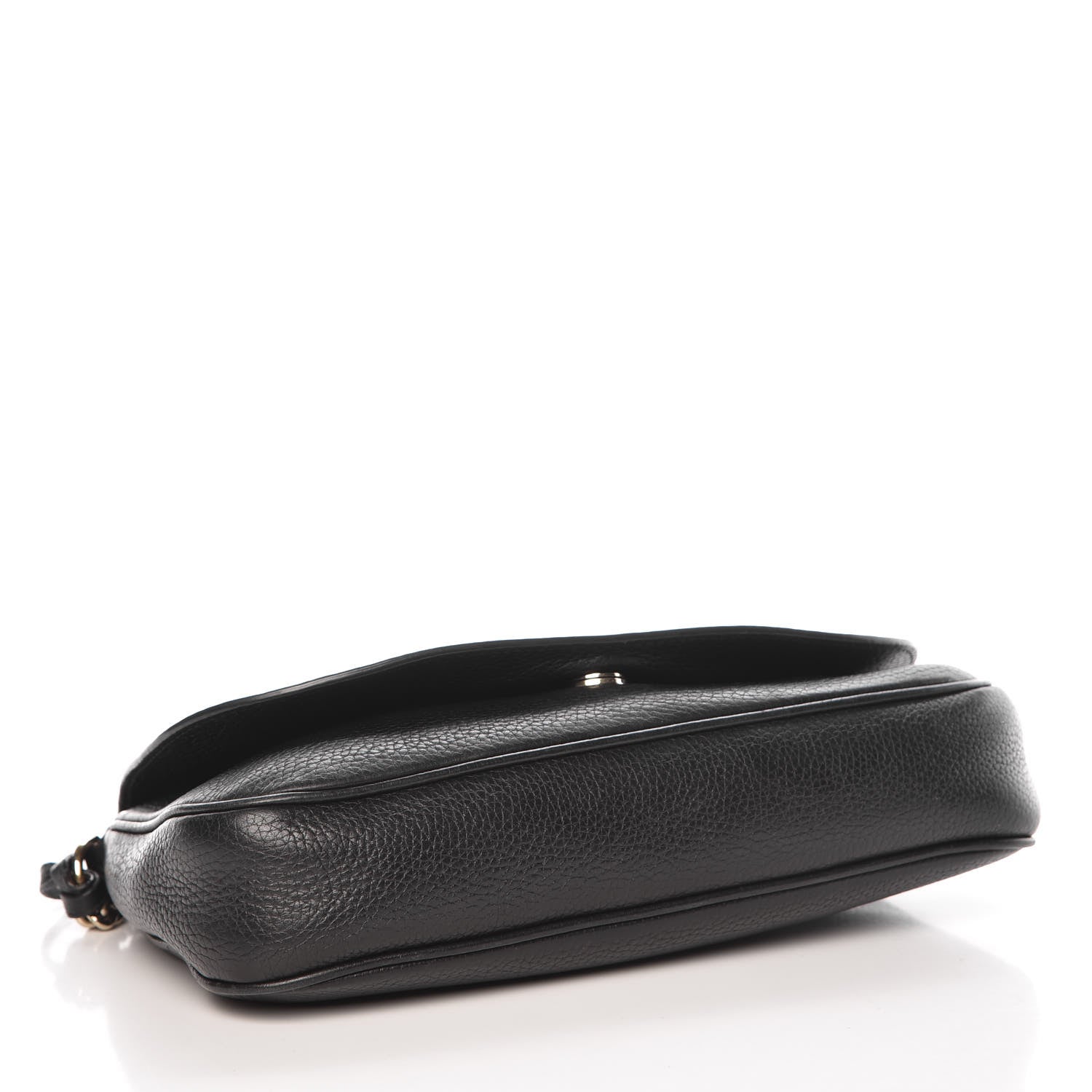 Gucci Pebbled Calfskin Medium Soho Flap Crossbody Black 4 of 12