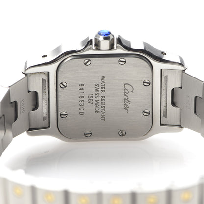 Cartier Stainless Steel 18K Yellow Gold 24mm Santos De Cartier Galbee Quartz Watch 6 of 7