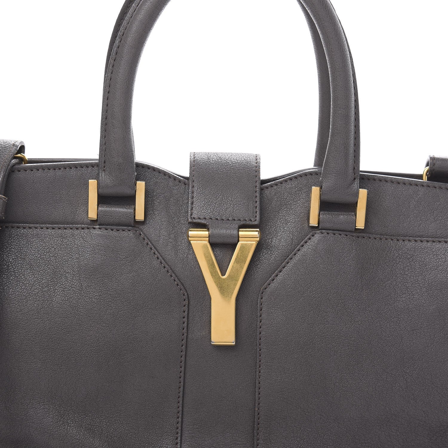 Saint Laurent Sheepskin Small Cabas ChYc Grey 11 of 11