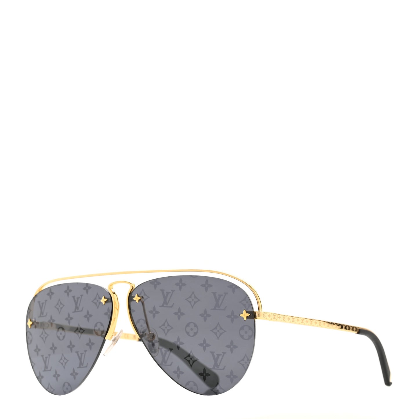 Metal Monogram Grease Sunglasses Z1172E Gold