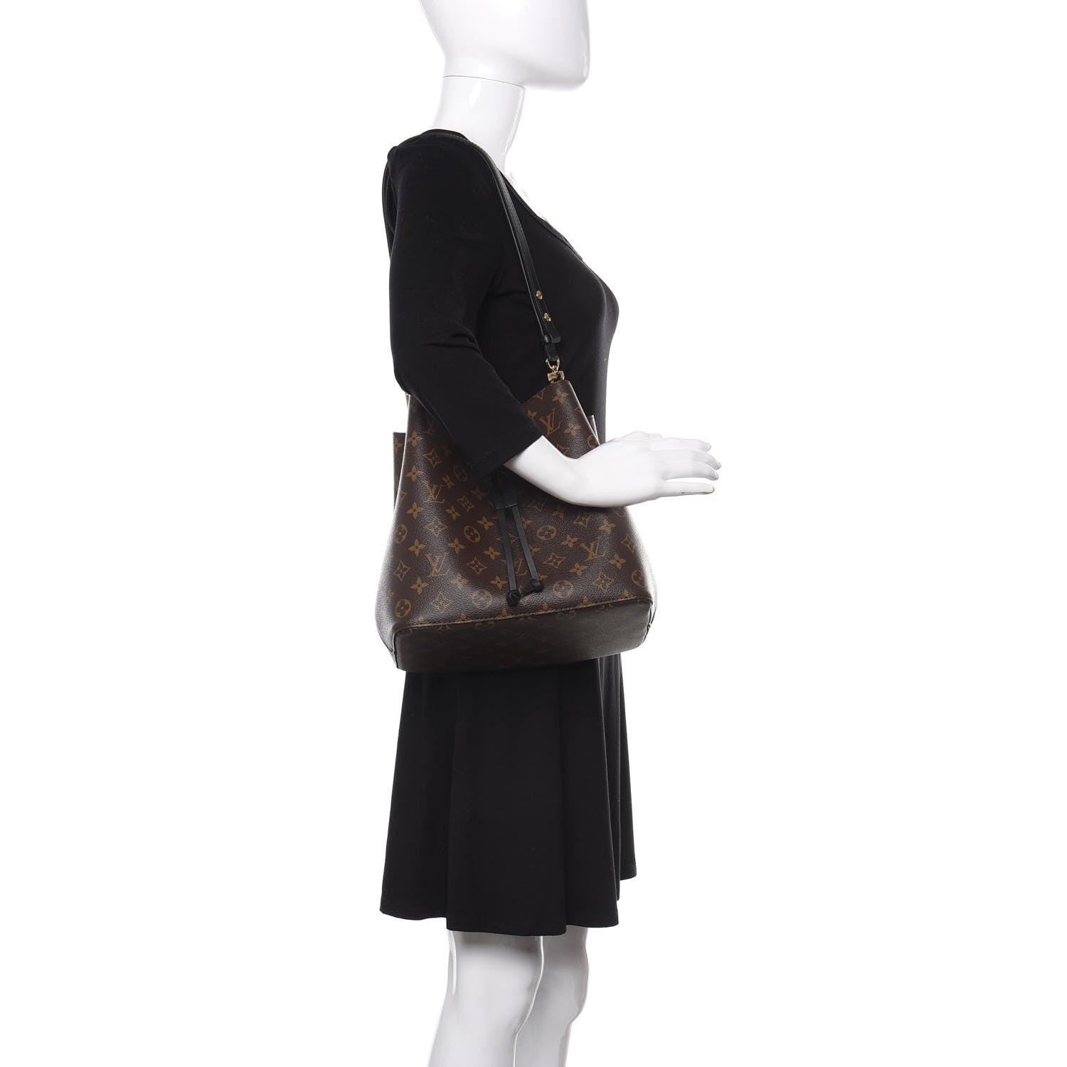 Louis Vuitton Monogram Neonoe MM Black 2 of 12