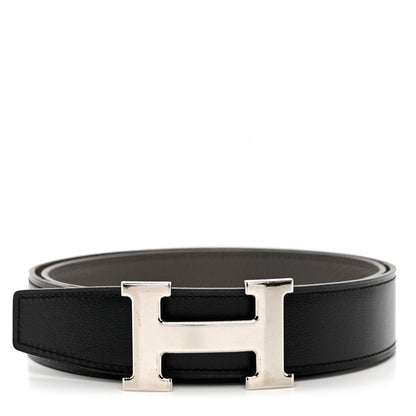 Hermes Box Togo 42mm Constance H Belt 85 Black Etain 1 of 8