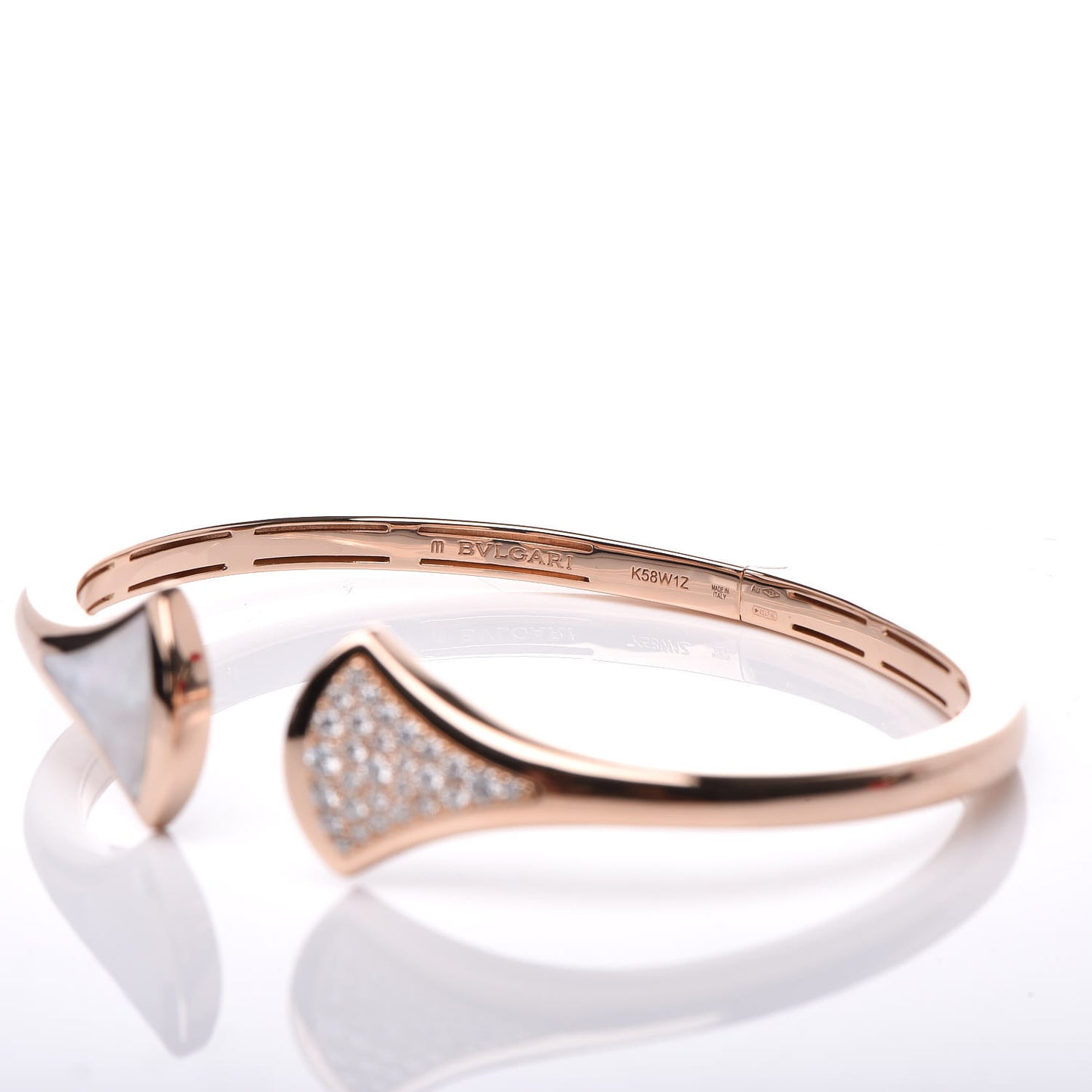 18K Rose Gold Diamond Mother of Pearl Divas Dream Bracelet