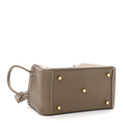 Hermes Taurillon Clemence Lindy 26 Etoupe 4 of 11