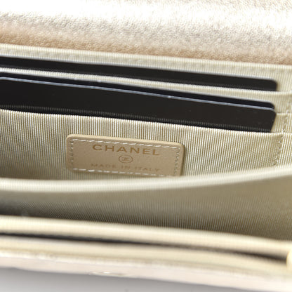Chanel Metallic Lambskin Quilted Mini Wallet On Chain WOC Gold 8 of 11