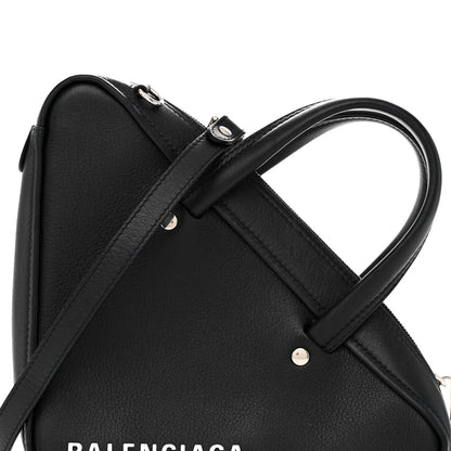 Balenciaga Calfskin XS Triangle Chain Duffle Black 7 of 10
