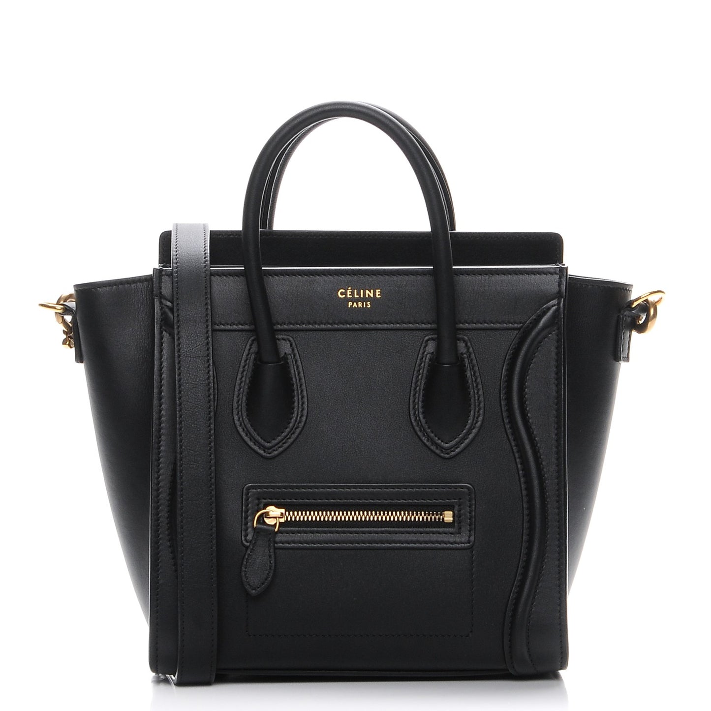 Smooth Calfskin Nano Luggage Black