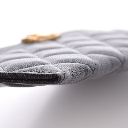 Chanel Caviar Quilted Classic Zip Boy Pouch Black 8 of 10