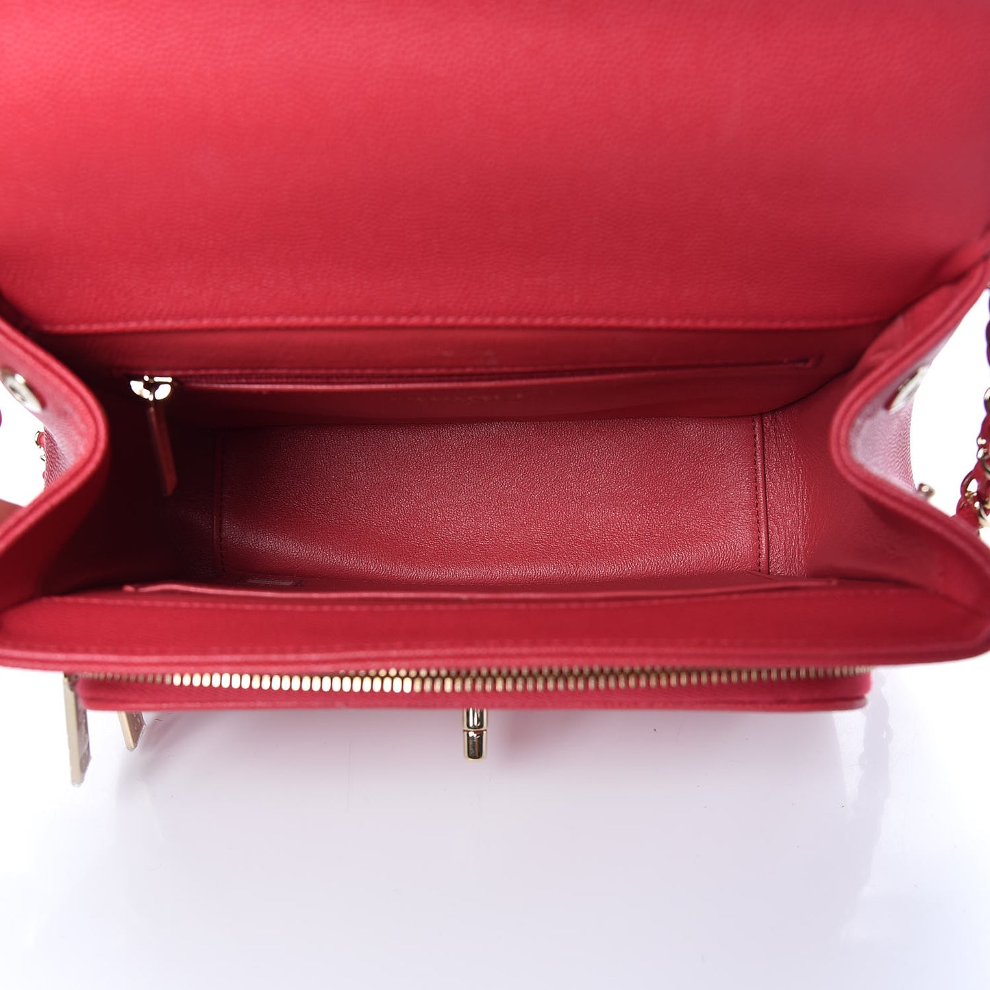 Caviar Quilted Medium Business Affinity Flap Red