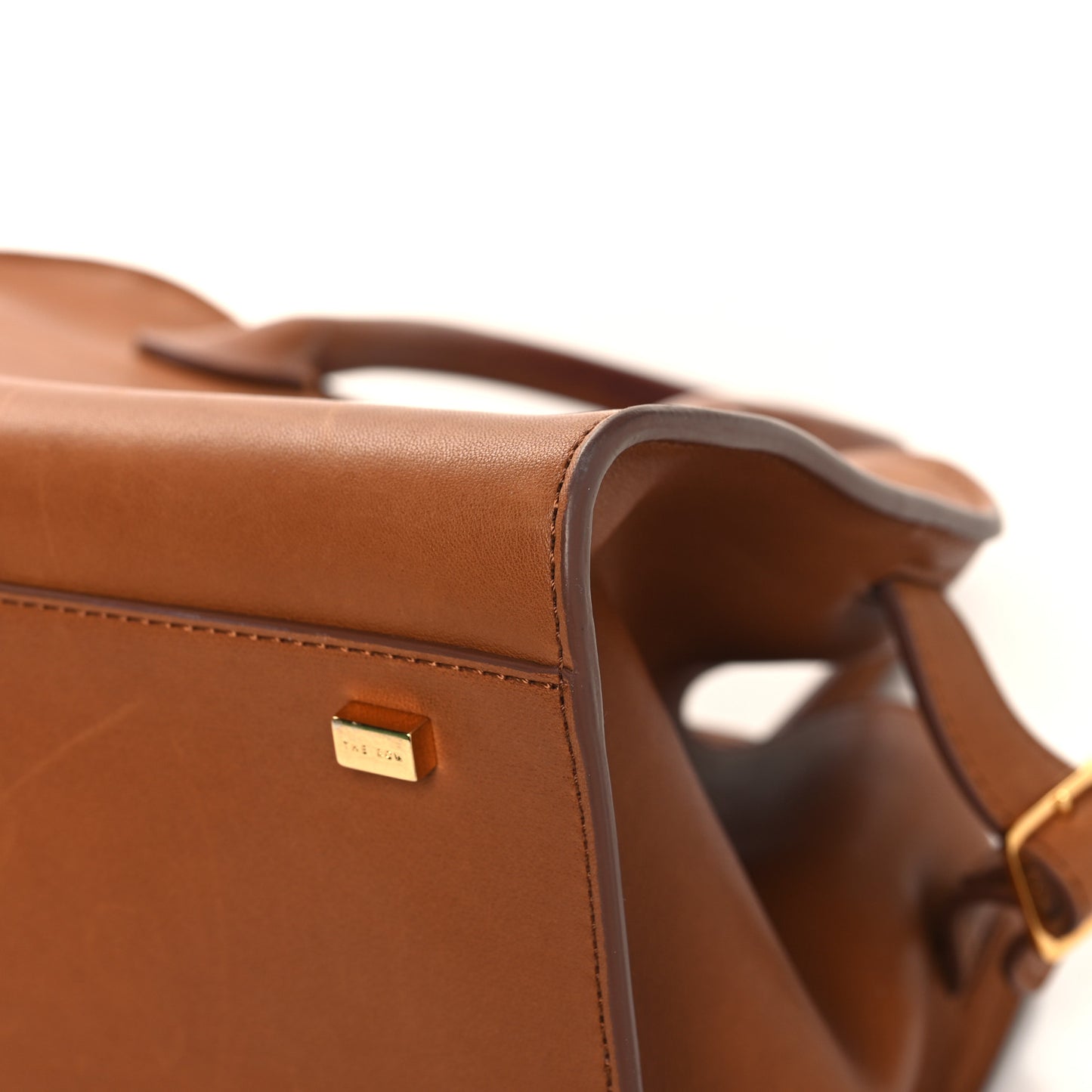 Polished Saddle Calfskin Soft Margaux 10 Bag Cuir