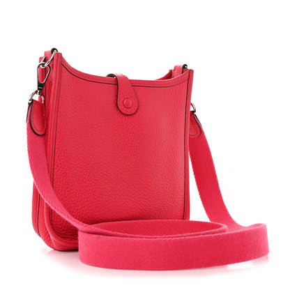 Hermes Taurillon Clemence Evelyne TPM Rose Extreme 3 of 11