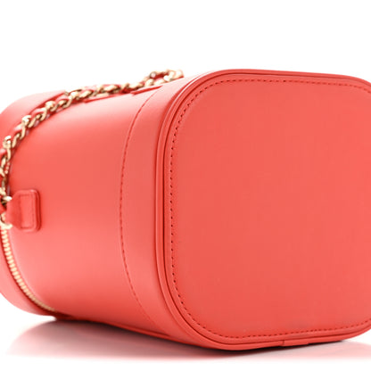 Chanel Lambskin Timeless Vanity Cosmetic Case Red 9 of 11