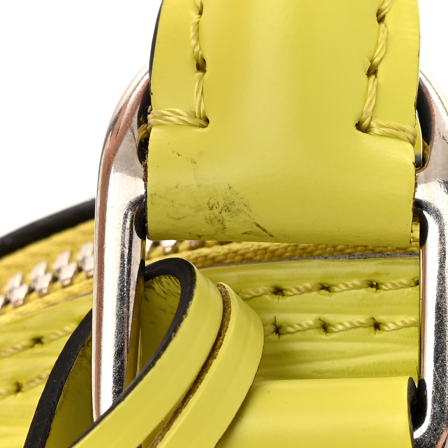 Louis Vuitton Epi Jacquard Alma BB Yellow Citron 11 of 12