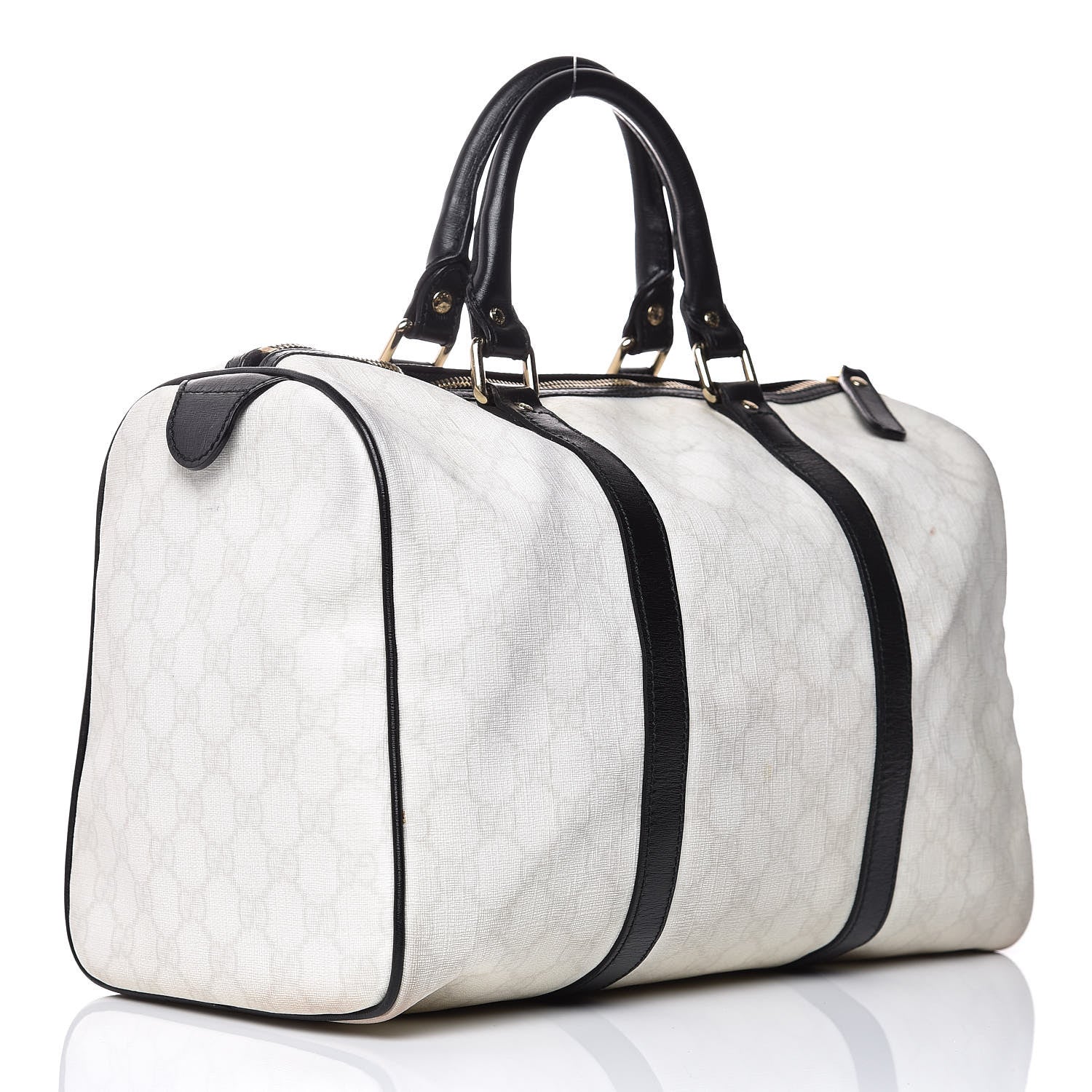Gucci GG Plus Monogram Medium Joy Boston White Black 3 of 18