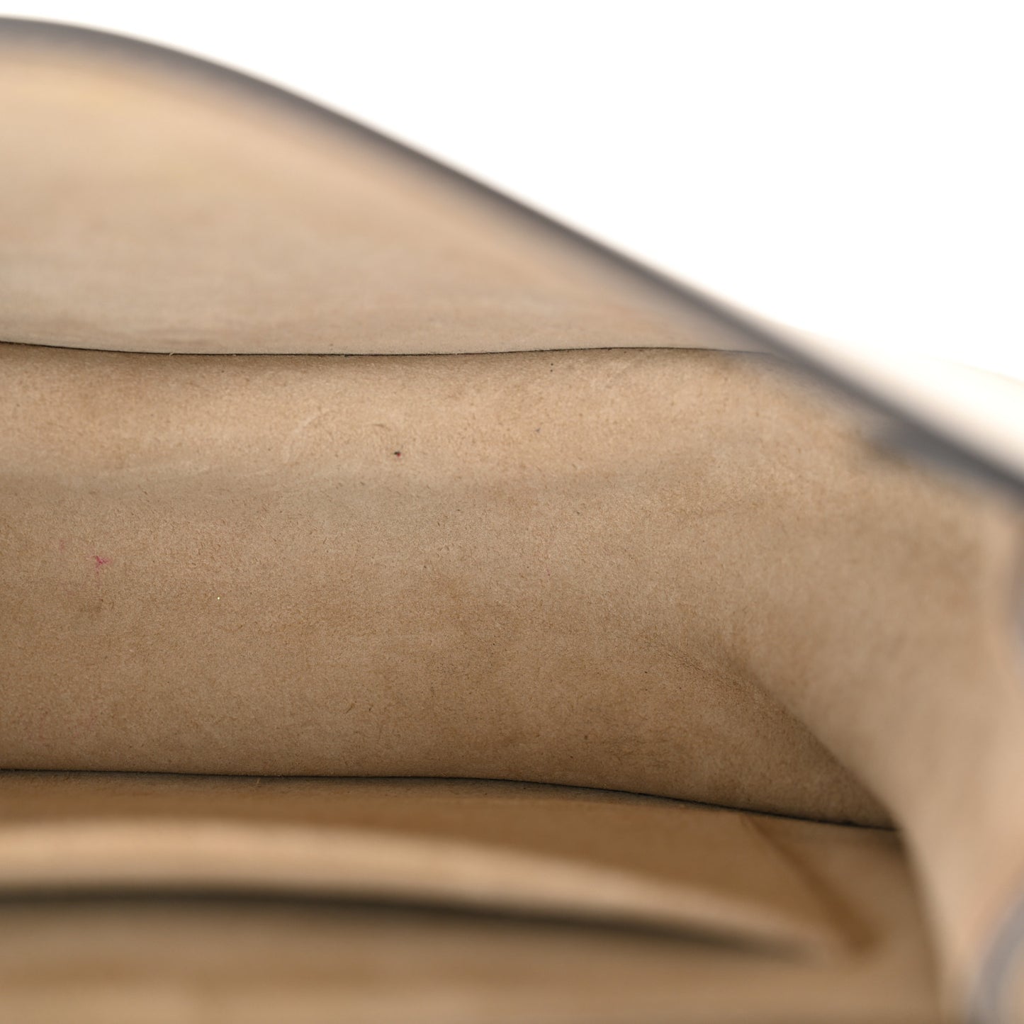 Calfskin Suede Medium Nile Bracelet Bag Motty Grey