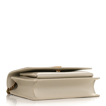 Saint Laurent Calfskin Monogram Sunset Chain Wallet Blanc Vintage 4 of 9