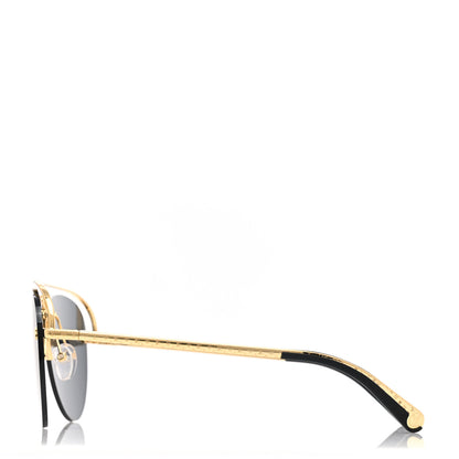 Louis Vuitton Monogram Grease Sunglasses Z1172W Gold 3 of 7