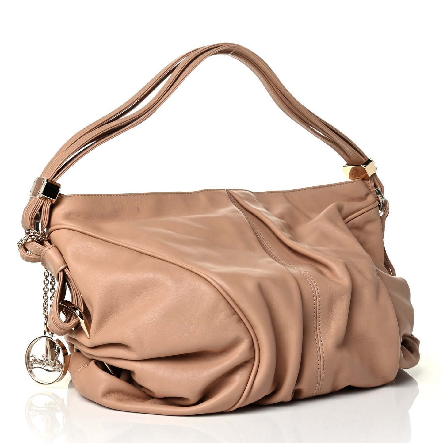 Calfskin Piercing Softy Hobo Nude