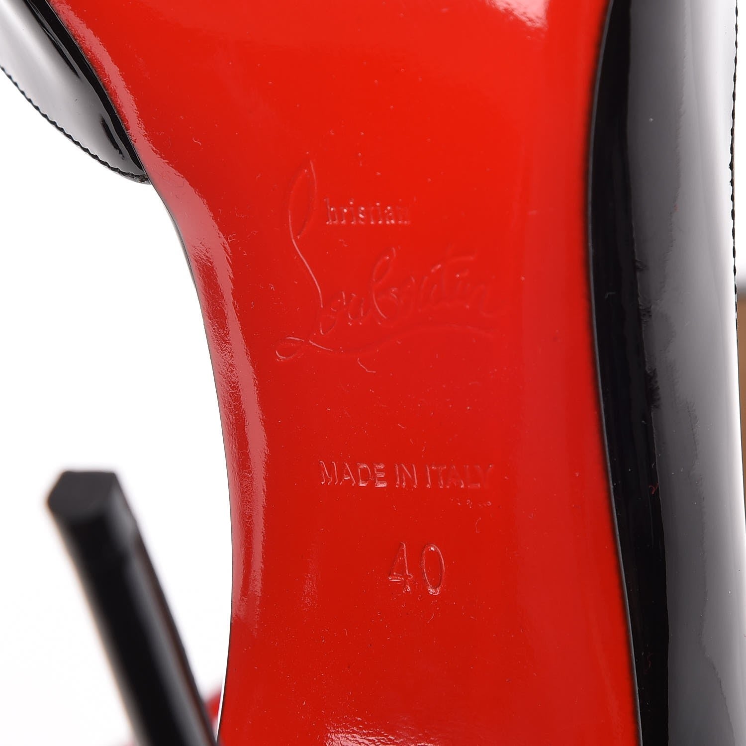 Christian Louboutin Patent Iriza 100 Pumps 40 Black 6 of 8