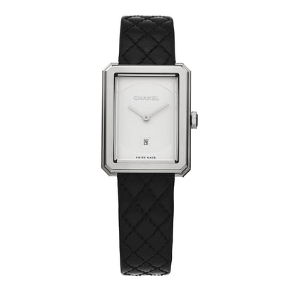 Chanel Stainless Steel Calfskin 26mm Boy-Friend Quilt Quartz Watch 1 of 6