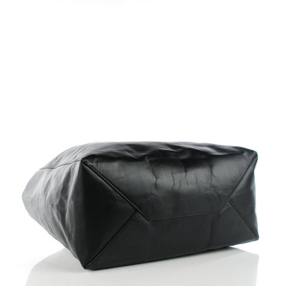 Celine Lambskin Horizontal Cabas Black 4 of 10
