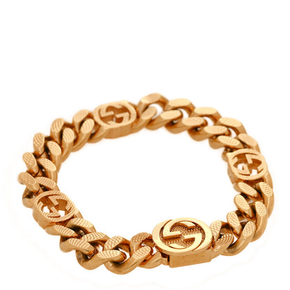 Gucci Interlocking G Curb Chain Bracelet S Gold 3 of 4