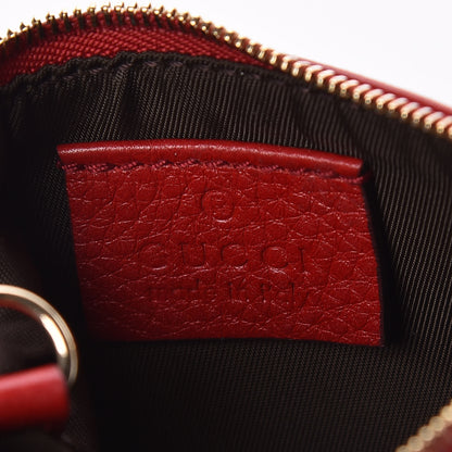 Gucci Pebbled Calfskin Soho Key Case Red 6 of 9
