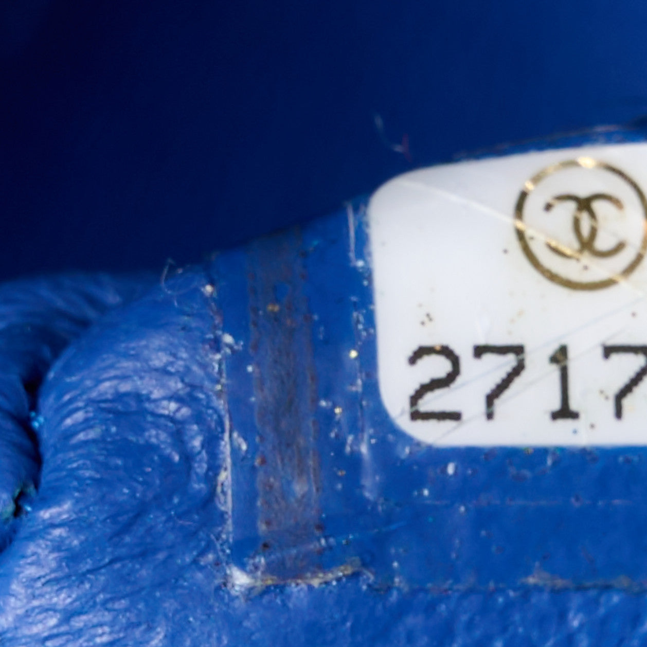 Chanel Lambskin Quilted Mini Rectangular Flap Blue 8 of 11