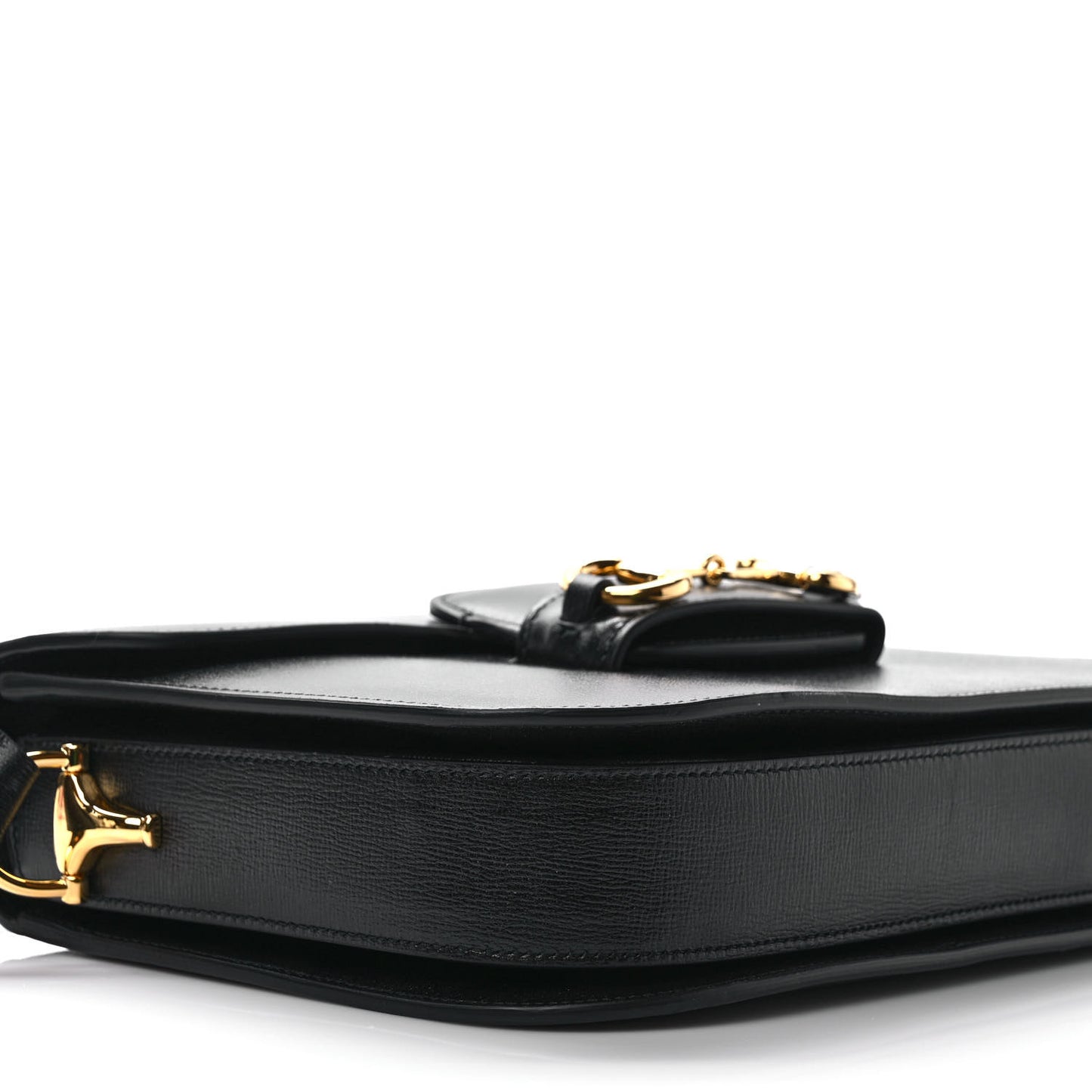 Azalea Calfskin Horsebit 1955 Shoulder Bag Black