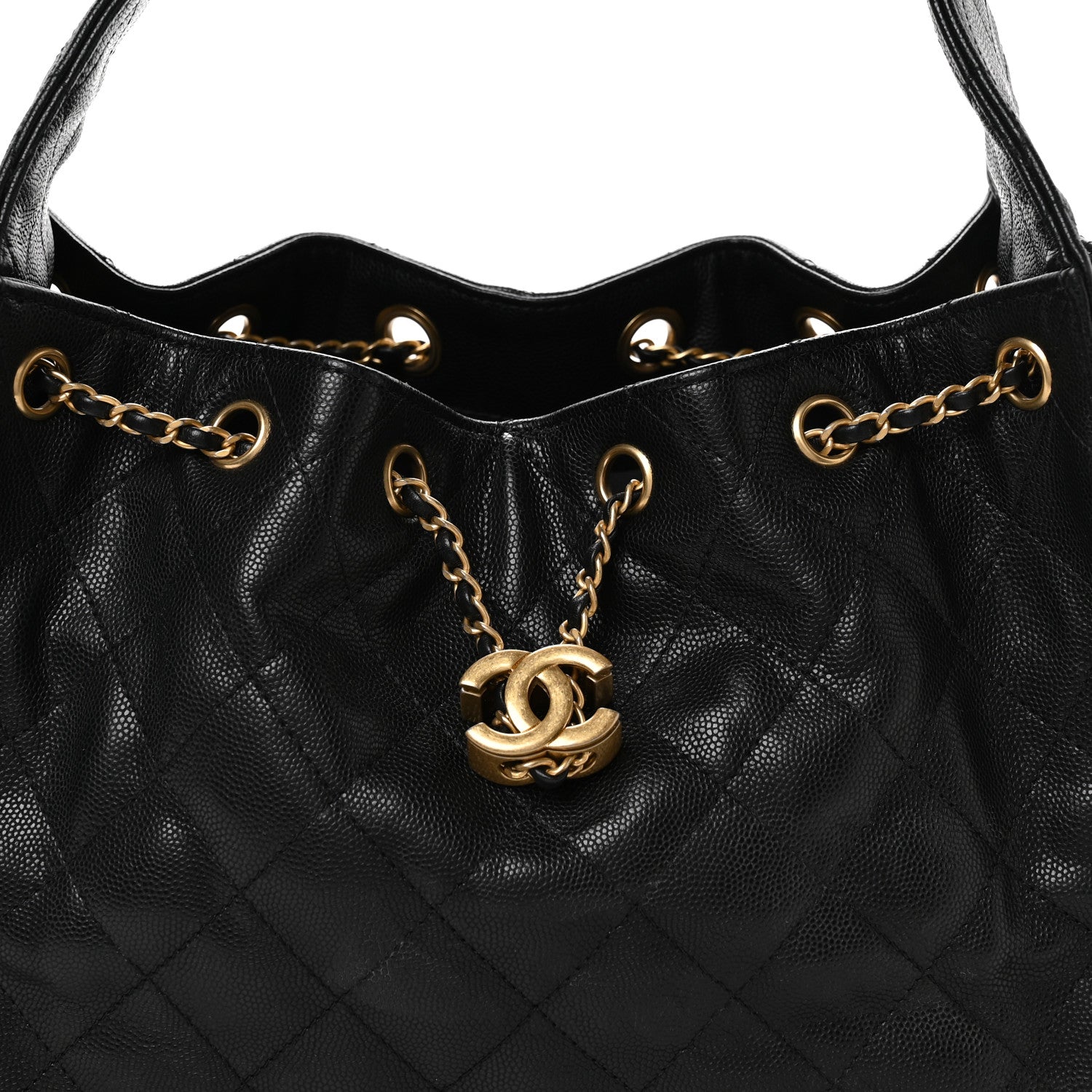 Chanel Caviar Quilted Small Chanel 25 Handbag Black 8 of 10