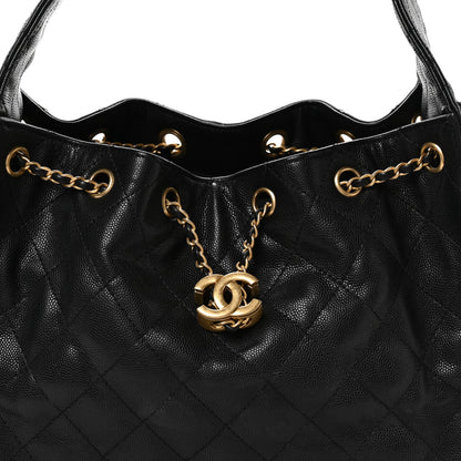 Chanel Caviar Quilted Small Chanel 25 Handbag Black 8 of 10