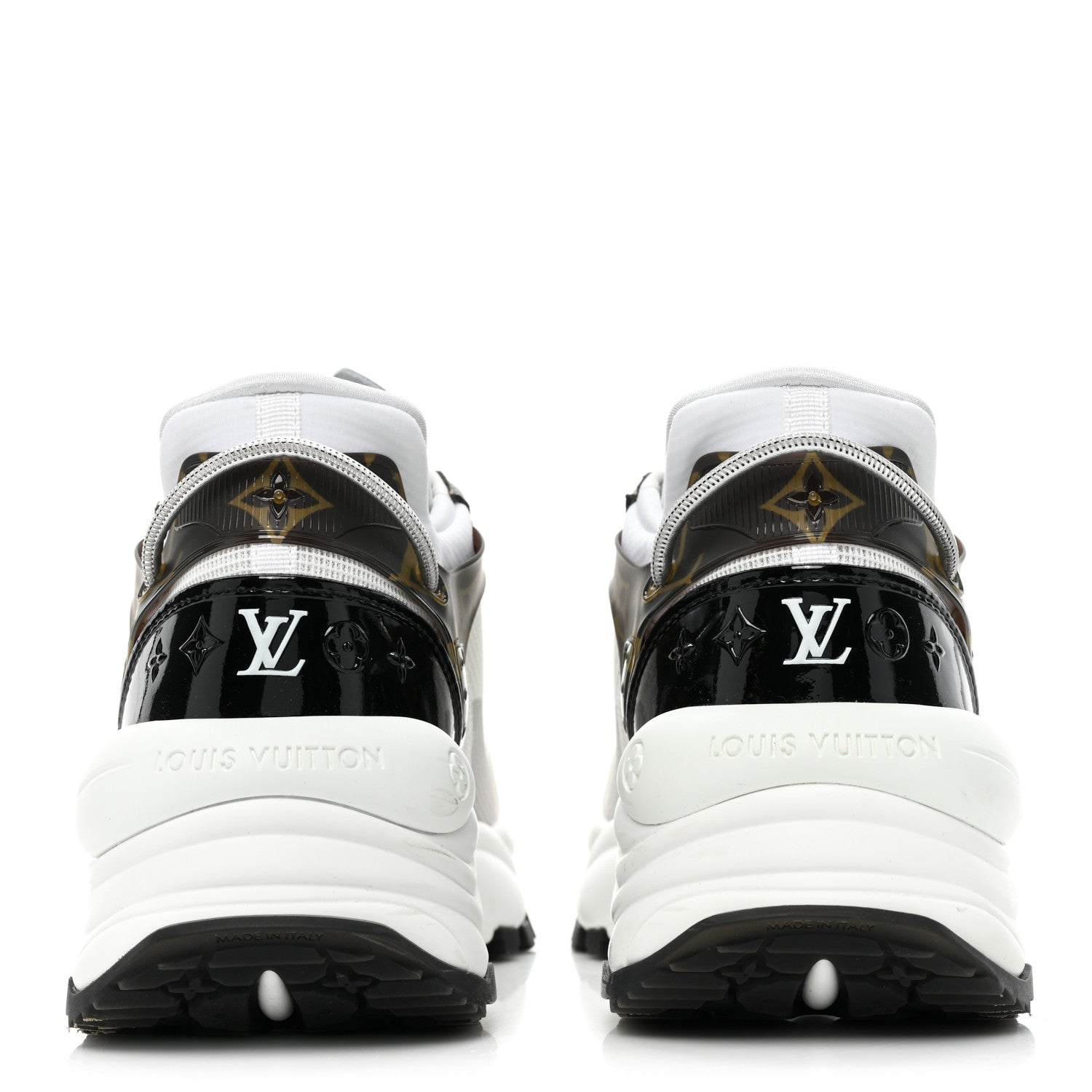 Louis Vuitton Monogram Calfskin Run 55 Sneakers 38.5 White 4 of 11