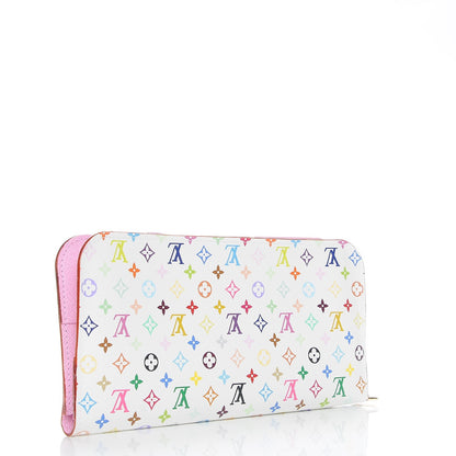 Louis Vuitton Monogram Multicolor Insolite Wallet White Litchi 3 of 8
