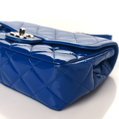 Chanel Patent Quilted Small Coco Shine Flap Blue 9 of 9