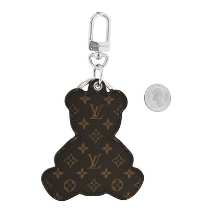 Louis Vuitton LOUIS VUITTON Monogram Teddy Bear Bag Charm Key Holder Brown 3 of 6