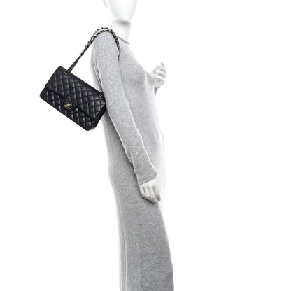 Chanel Caviar Quilted Medium Double Flap Navy 2 of 10
