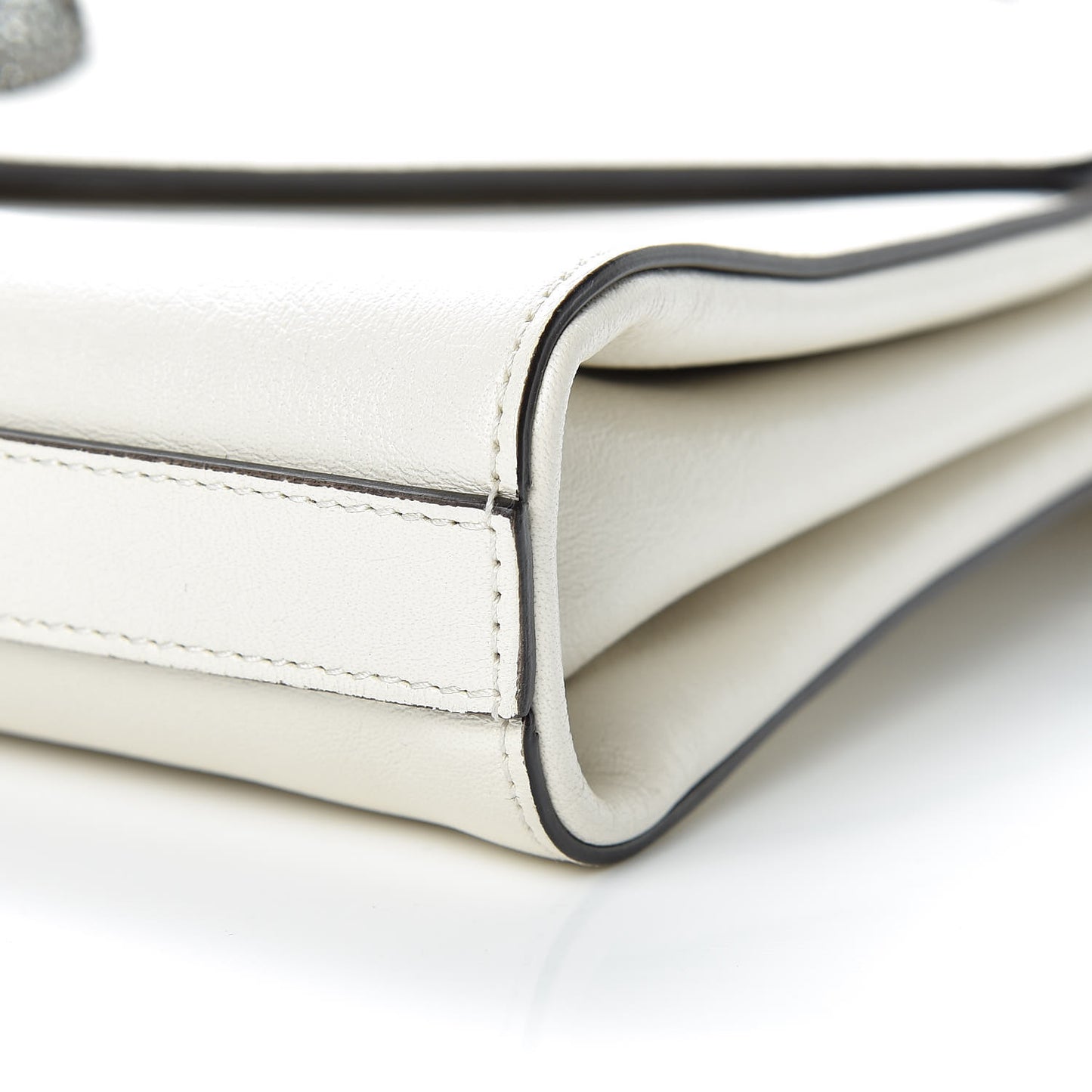 Calfskin Animalier Medium Shoulder Bag White