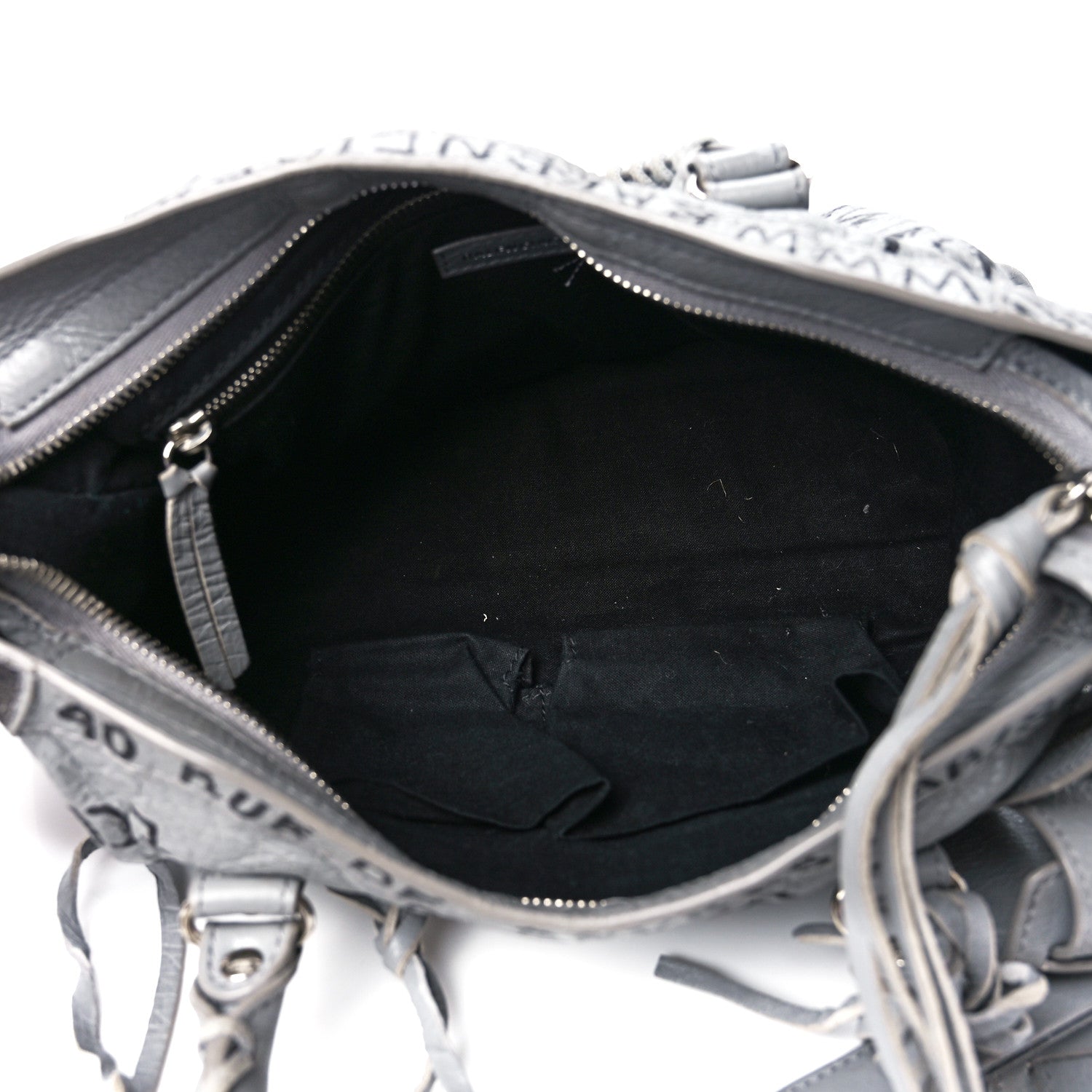 Balenciaga Agneau Arena Graffiti All Over Classic Silver Hardware S City Balenciaga Grey Black 6 of 12