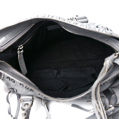 Balenciaga Agneau Arena Graffiti All Over Classic Silver Hardware S City Balenciaga Grey Black 6 of 12